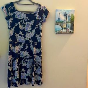 United Color of Benetton Navy Floral Dress